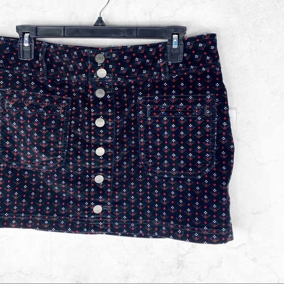 [Free People] Joanie Printed Cord Skirt - Picture 11 of 15